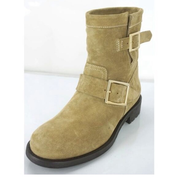Jimmy Choo suede mid calf boots - Picture 1 of 8